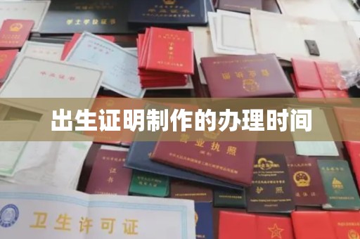洞口出生证明制作的办理时间